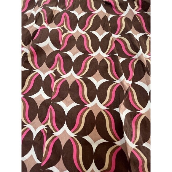 Apostrophe Skirt Size 4 A-Line Fit And Flare Brown Pink Geometric - Picture 9 of 9